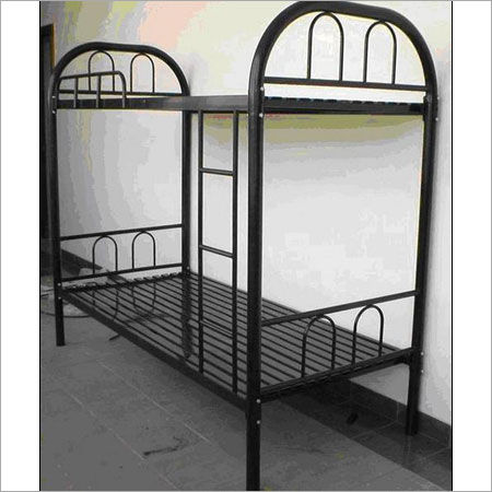 Black Modern Style Steel Bunk Bed