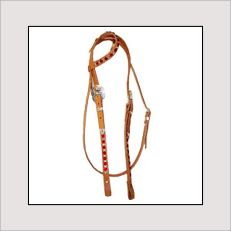 Brown Pure Leather Horse Headstall