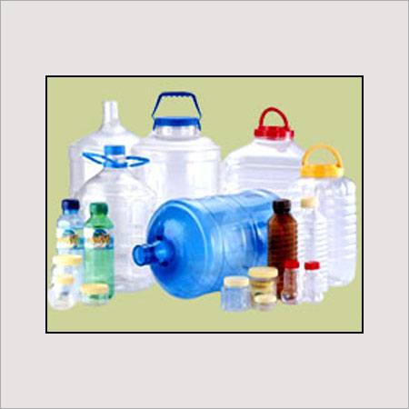 Blue Transparent Pet Bottles And Jars