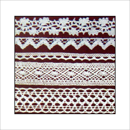 White Alluring Pattern Embroidered Laces