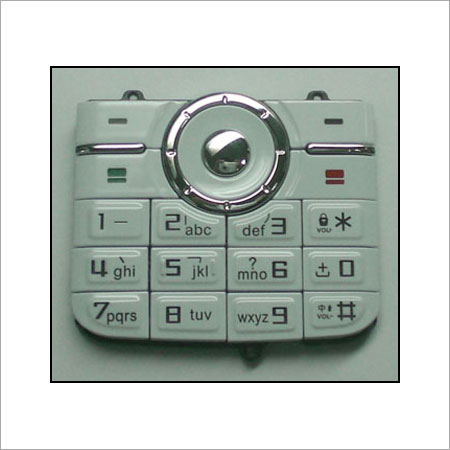 White P+R Keypad For Mobile Phones