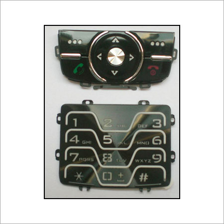 Silver Steel Flake Mobile Keypad