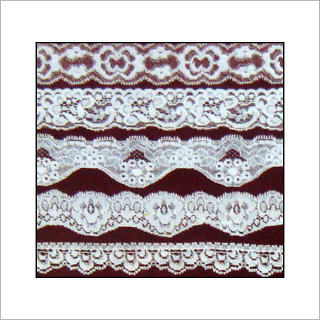 White Stylish Pattern Lycra Laces