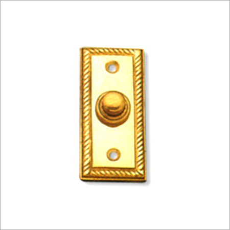 Brass Bell Push Oblong