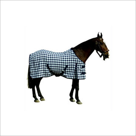 White-Black Cotton Honeycomb Horse Rug