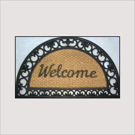 Brown Moulded Printed Floor Mat