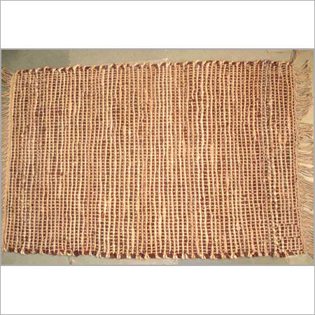 Water Proof Plain Brown Jute Rug