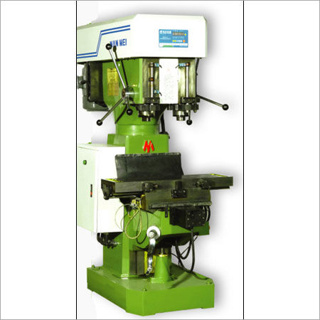 Green Twin Shaft Four Position Drilling And Threading Combined Machine