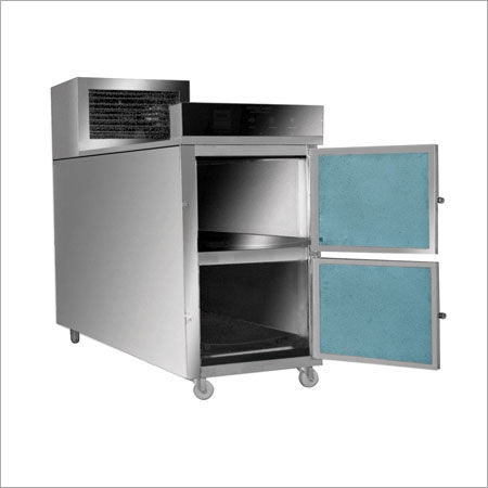 Stainless Steel 2 Tier Refrigerated Mortuary Cabinet