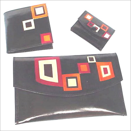 Designer Ladies Leather Purse - Genuine Leather, Vary Size, Black | Simply Attractive, Made with Care, Ideal for Office and Parties