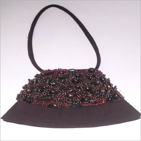 Ladies Brown Bead Handbags