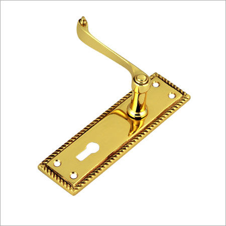 Golden Designer Brass Door Lever Lock