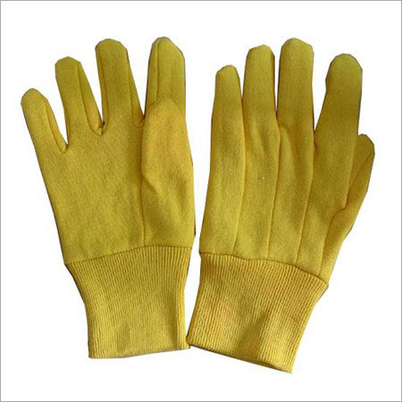 Yellow Garden Cotton Hand Gloves