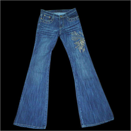 Relaxed Designer Blue Jeans Pants