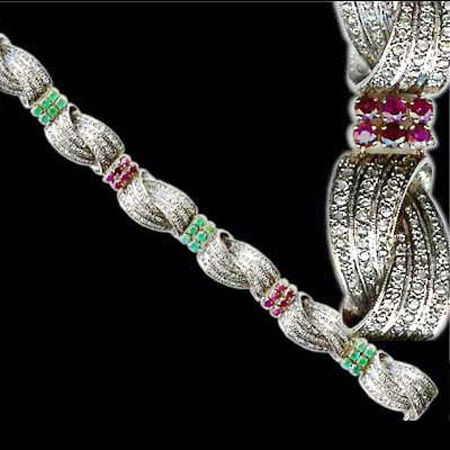 Designer Polished Diamond Bracelets Excellent