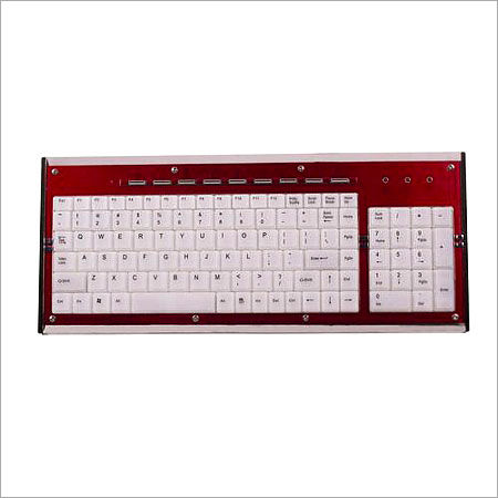 Red And White Mix Multimedia Slim Computer Keyboards