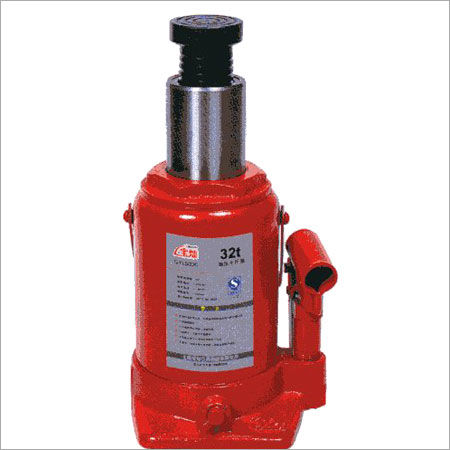 Red Portable Hydraulic Bottle Jack