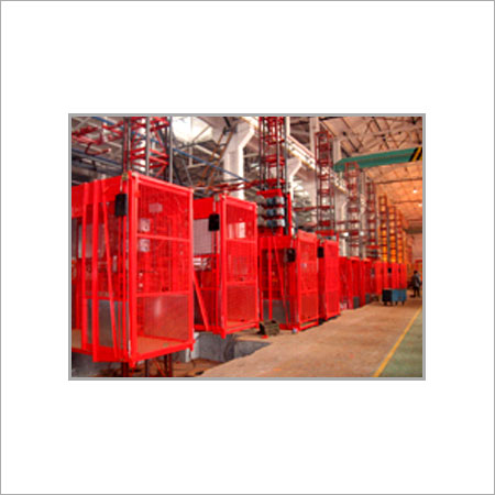 Metal Red Color Construction Hoists