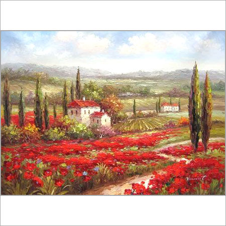 Wall Landscape Oil Painting Size: 24 X 36 Inch