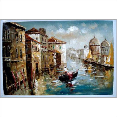 Wall Venice Oil Painting Size: 24 X 36 Inch