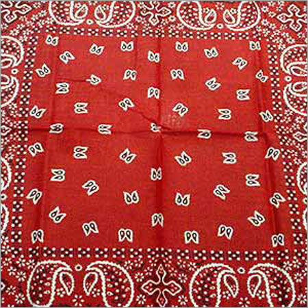 Wool Designer Printed Red Scarves