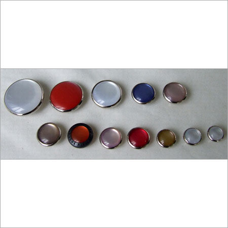 Round Multi Color Pearl Button