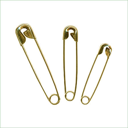 Brass Plated Safety Pins