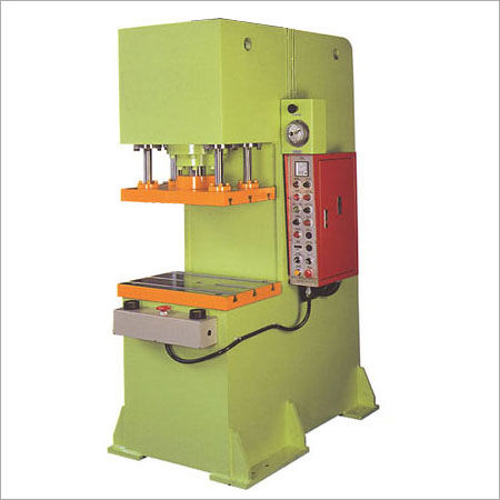 C-Frame Hydraulic Press - En-8 Steel, Custom Size, 20 to 150 Tons Capacity | Down-Stroke Design, ABB Electric Motor, Comprehensive Hydraulic Power Pack Unit