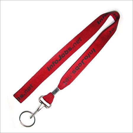 Red Printed Id Card Lanyard