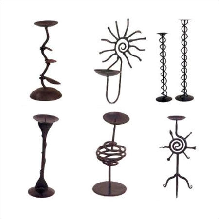 Polishing Designer Iron Candle Stand