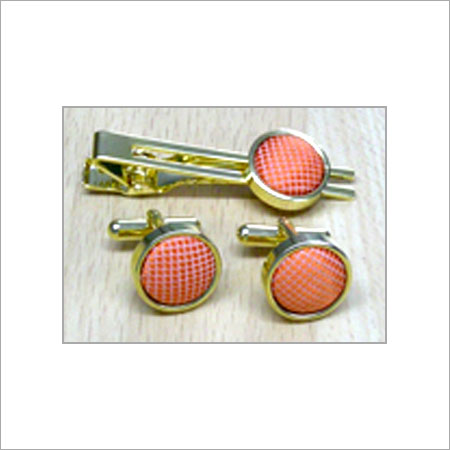 Fabric Metal Fancy Cufflinks 