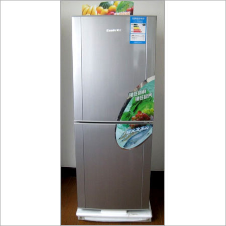 Silver Fully Electric Double Door Refrigerator