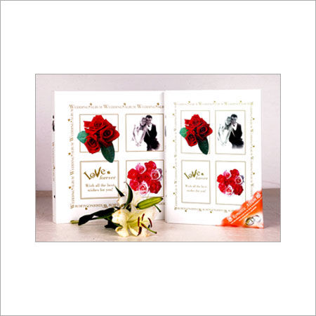 White Wall Fancy Wedding Album 