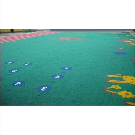 Dark Green Epdm Rubber Granules For Children Ground