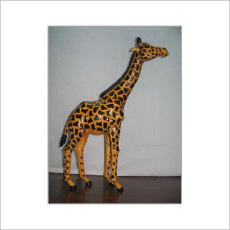 Leather Stuffed Giraffe