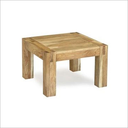 Square Shape Wooden Center Table No Assembly Required