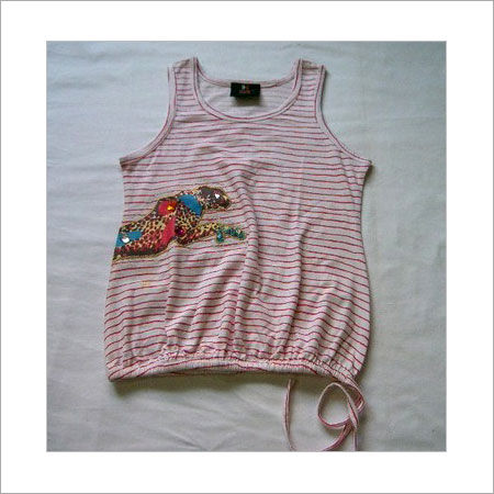 Any Color 100% Cotton Knitted Girl Top