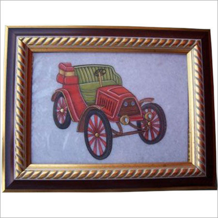 Designer Vintage Car Painting Size: Custom