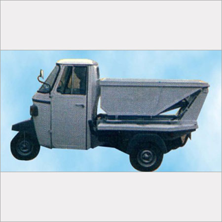 White Strong Construction Three Wheeler Tipper