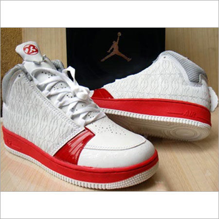 White-Red Branded Designer Jordan Shoes