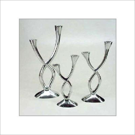 Metal Cross Arms Duo Candle Holders