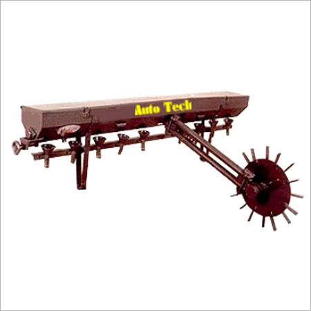 Metal Seed Drill Machine For Showing Seeds