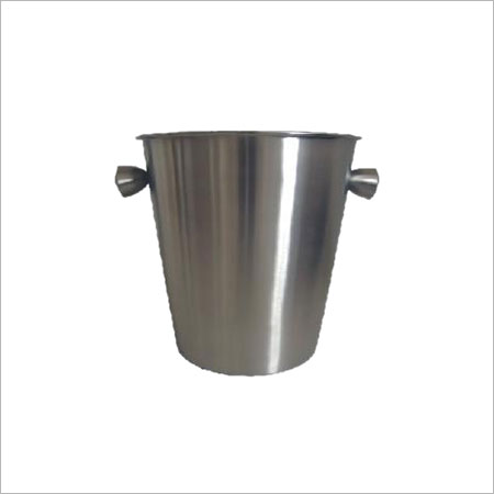 Wine Bucket - Modern Design with Smooth Stain Finish | Keeps Wine and Champagne Cool, Convenient Side Handles for Easy Transport