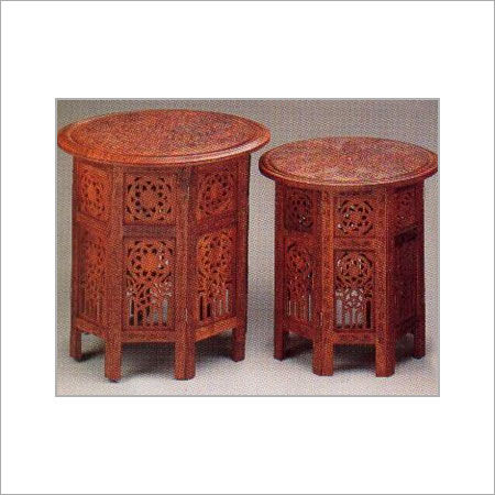 Wooden Tables With Special Fine Carvings