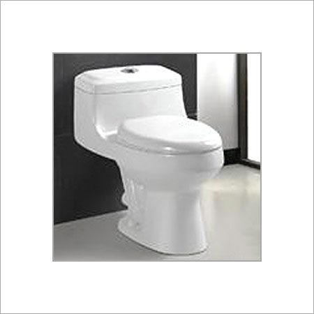 Plain White Ceramic Commode