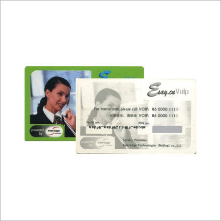 Green Pvc Calling Card