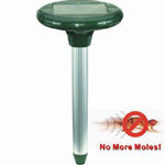 Silver Solar Powered Mole Repeller