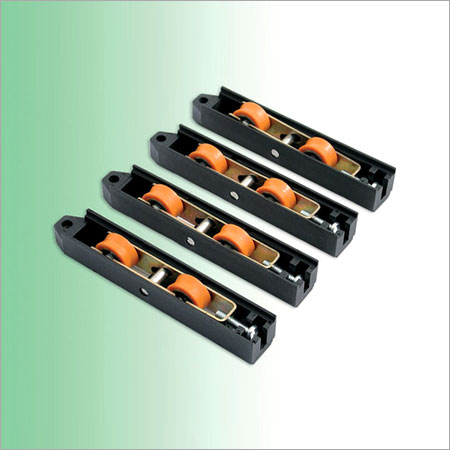 Black Adjustable Door Roller With Double Wheels