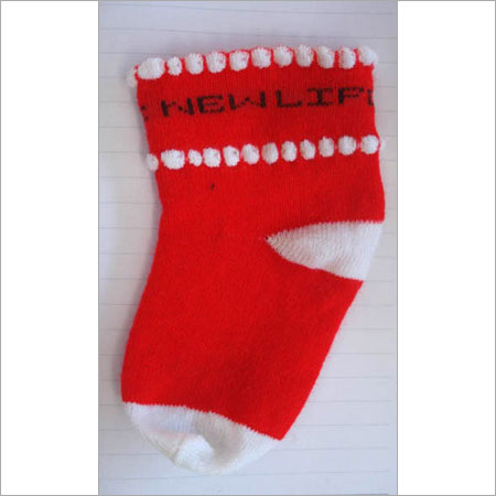 Red Fancy Appearance Children Socks