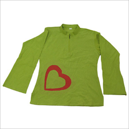 Green Full Sleeve Ladies Top